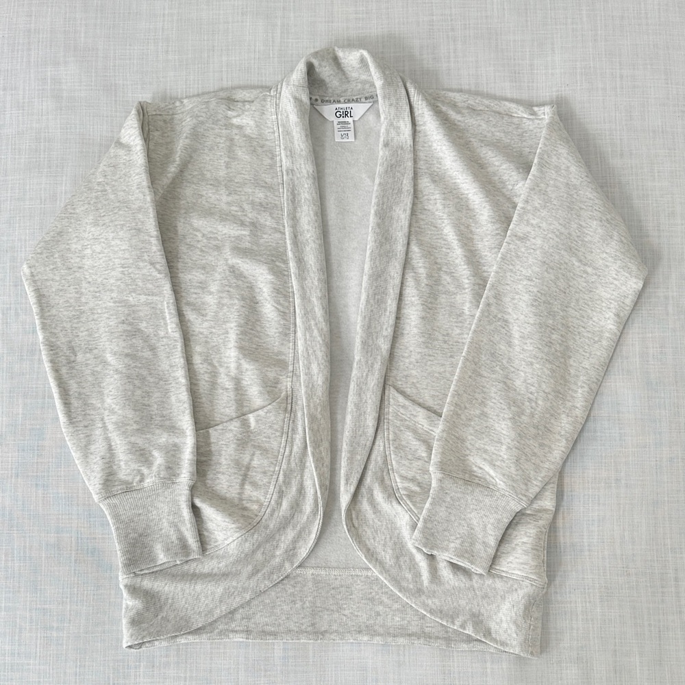 Athleta Girl Light Gray Cardigan